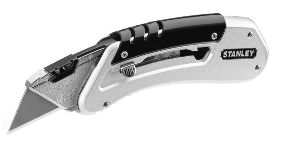 Ніж будівельний трапецієподібний Stanley Quickslide, корпус металевий, 145мм