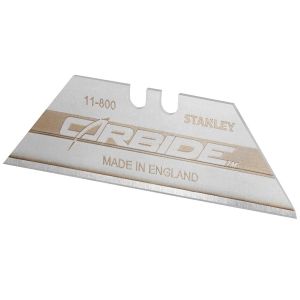 Лезо трапецієподібне Stanley "Carbide", 19мм, товщина 0.6мм, довжина 62мм, 5шт.