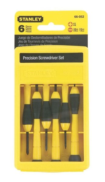 Викрутки Stanley Instrument набір 6шт, прецизійні, SL,PH