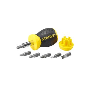 Викрутка Stanley Multibit Stubby, бітотримач 1/4&quot;, 6 біт, SL,PH,PZ