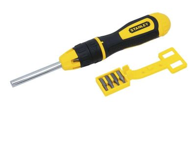 Викрутка Stanley Multibit набір 11шт, бітотримач реверсний 1/4&quot;, 10 біт, SL,PH,PZ,SQ,Torx