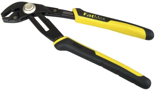 Кліщі трубні Stanley "FatMax", переставні, регулювання за допомогою кнопки PushLock, 250мм