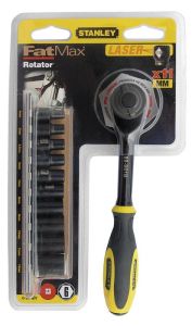 Набір торцевих головок Stanley Rotator, 1/4&quot;, 11шт, з тріскачкою