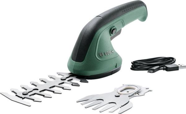 Кущоріз акумуляторний Bosch EasyShear 3.6В акб 1х1.5А*год лезо 12см крок різу 8мм 0.5кг