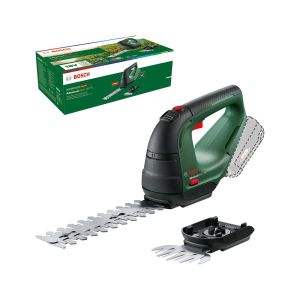 Ножиці для трави акумуляторні Bosch AdvancedShear 18В-10 + насадка кущоріз 10/20см крок різу 8мм 1.85кг