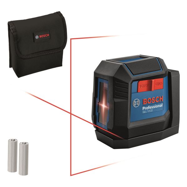 Нівелір лазерний Bosch Professional GLL 12-22, до 12м, 0.3мм/м, чохол, 0.35кг