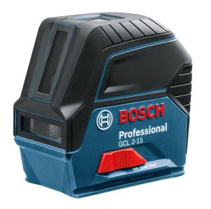 Нівелір лазерний Bosch Professional GCL 2-15, до 15м, &#177;0.3мм/м, + RM1 + BM3 clip + кейс, 0.5кг
