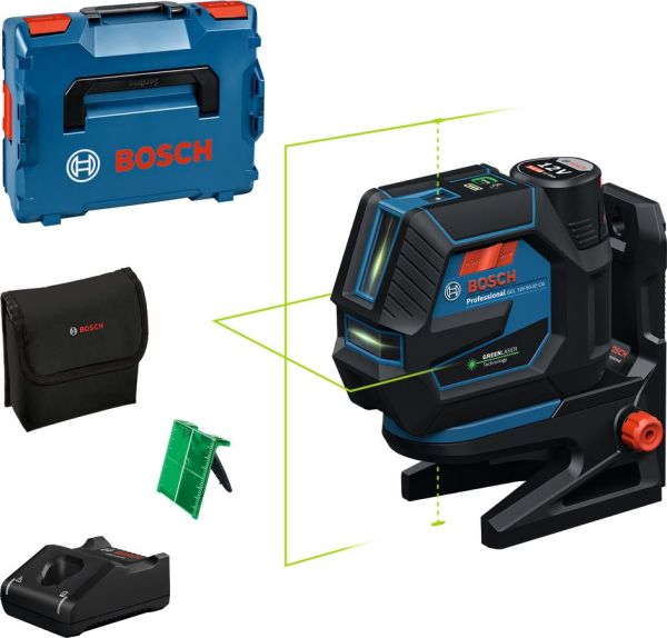 Нівелір лазерний Bosch GCL 12V-50-22 CG, до 25м, +/-0.3мм/м, 1 акумулятор GBA 12V 2.0Ah, чохол, 0.59кг