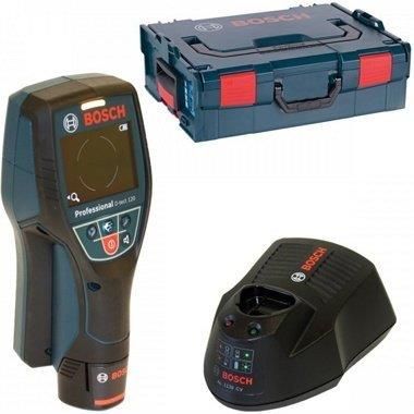Детектор акумуляторний Bosch Professional D-tect 120, 12В, акб 1.5А&#183;год, до120мм, &#177;10мм, L-BOXX 136, 0.5кг