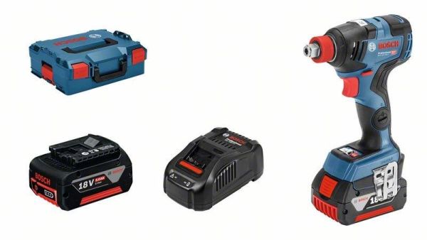 Гайковерт ударний акумуляторний Bosch Professional GDX 18V-200 З 18В АКБ 2х5А*год 3400об/хв 200Нм М6-М16 1.2кг