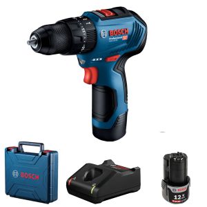 Шурупокрут-дриль ударний акумуляторний Bosch Professional GSB 12V-30 12В 2х2А&#183;год 18&#183;30Нм 0-420&#183;1600об/хв кейс 0.82кг