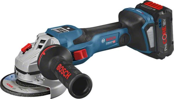 Шліфмашина кутова акумуляторна Bosch Professional GWS 18V-15 SC Bluetooth 125мм 18В 2x8А&#183;год 3400-11000об/хв 2.3кг кейс
