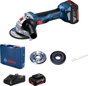 Шліфмашина кутова акумуляторна Bosch Professional GWS 180-LI 125мм 18В 2х4А&#183;год 11000об/хв 2кг