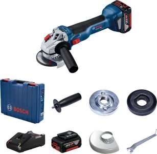 Шліфмашина кутова акумуляторна Bosch Professional 18V-10 125мм 18В 2x5.0А&#183;год 9000об/хв L-BOXX 136 0.89кг