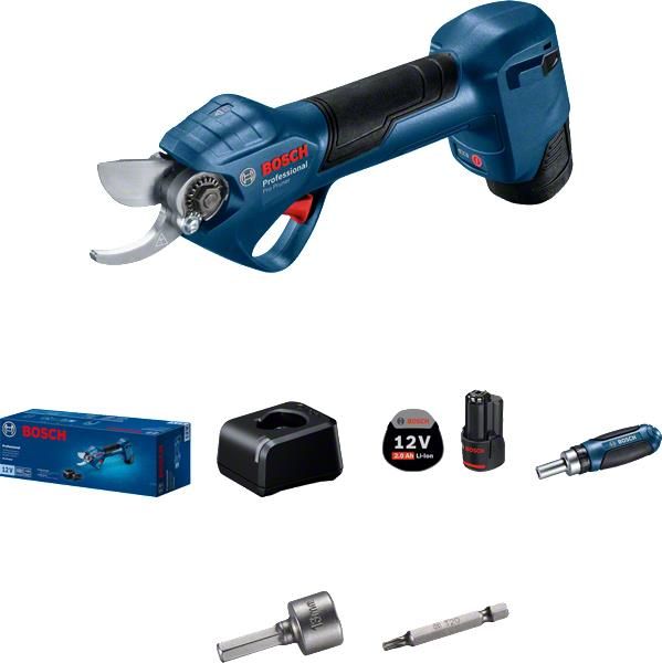 Секатор акумуляторний Bosch Professional Pruner, 12В, 2х3А*год, D різу 25мм, 1000гр