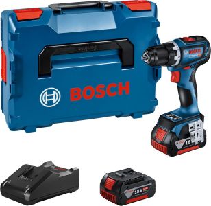 Шурупокрут-дриль ударний акумуляторний Bosch Professional GSR 18V-90 C 18В 2х5А&#183;год 36-64Нм 0-2100об/хв кейс 1.1кг