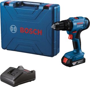 Шурупокрут-дриль ударний акумуляторний Bosch Professional GSB 183-LI 18В 1х2А&#183;год 21-56Нм 374-1815об/хв кейс 1.2кг