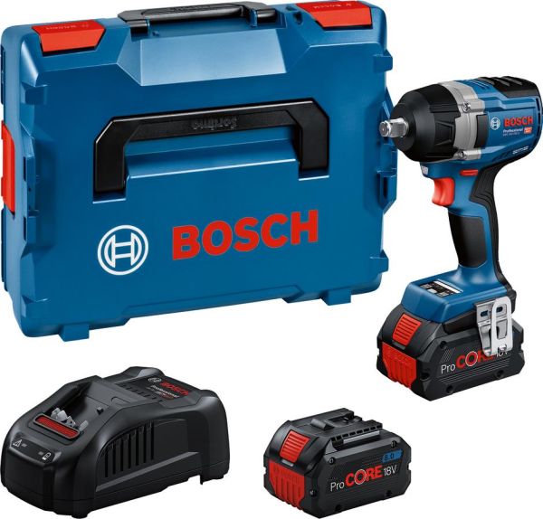 Гайковерт ударний Bosch Professional GDS 18V-750C 18В 2x8А*год до 3000об/хв 270/380/750Нм квадрат 1/2" ЗП GAL1880CV кейс Bluetooth 1.7кг