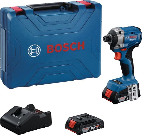 Гвинтоверт ударний акумуляторний Bosch Professional GDR 18V-215 18В АКБ 2х2А*год 3800об/хв 215Нм M6-M16 ЗП GAL18V-20 кейс 1кг