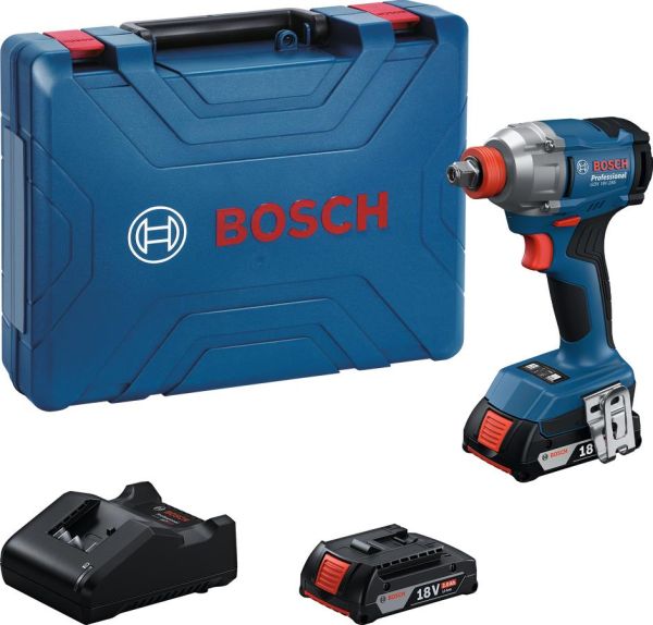 Гайковерт ударний Bosch GDX 18V-285 18В 2x2А*год до 3600об/хв 285Нм квадрат 1/2" ЗП кейс 1.1кг