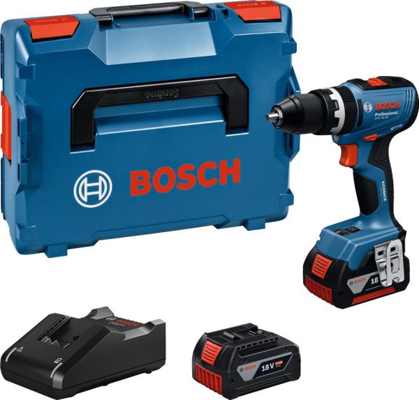 Шурупокрут-дриль акумуляторний Bosch Professional GSB 18V-65 18В 2х5А*год 31*65Нм 0-2100об/хв ЗП GAL18V-40 кейс 1.12кг