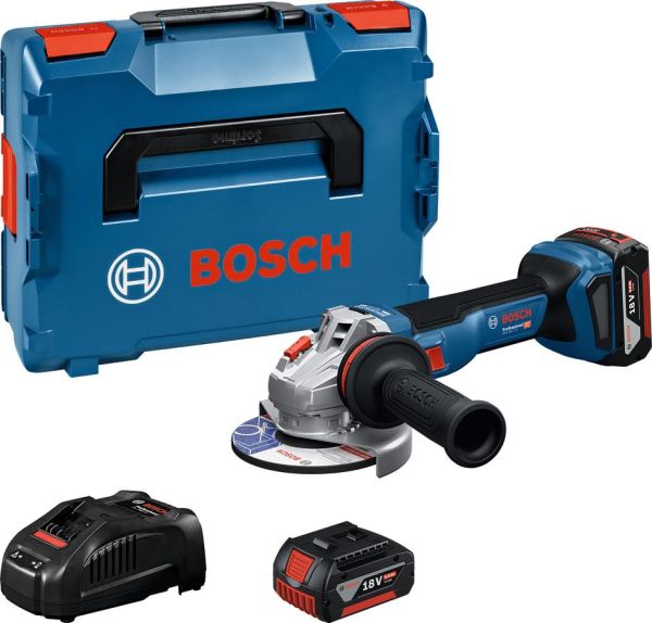 Шліфмашина кутова акумуляторна Bosch Professional GWS 18V-11S 125мм 18В 2x5А&#183;год 0-9000об/хв 1.7кг кейс ЗП GAL1880CV