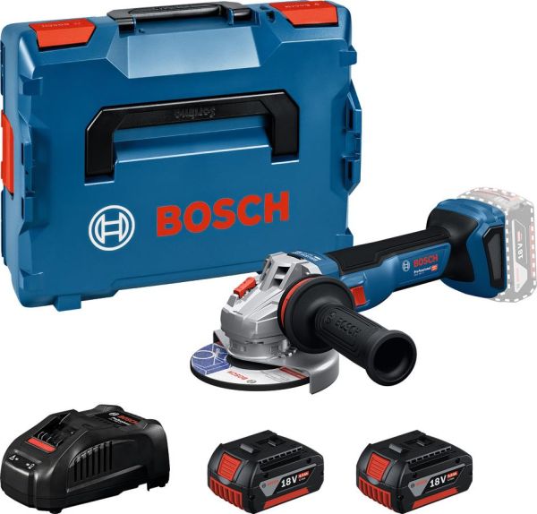 Шліфмашина кутова акумуляторна Bosch Professional GWS 18V-11 125мм 18В 2x5А*год 0-9000об/хв 1.7кг кейс ЗП GAL1880CV