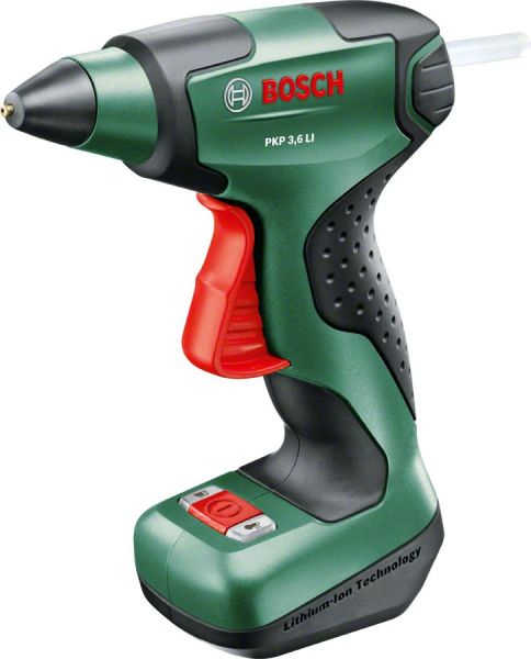Пістолет клейовий акумуляторний Bosch Bosch PKP 3.6LI 3.6В 1.5А&#183;год стрижні 7мм 170&#176; 0.3кг подача 20г/хв