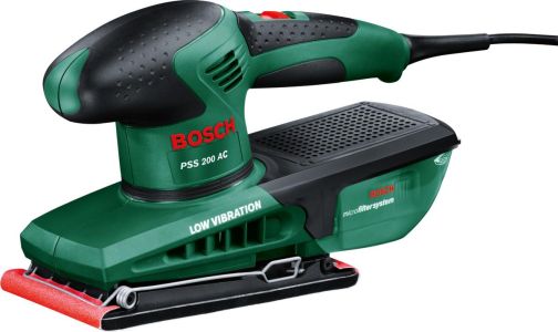 Шліфмашина вібраційна Bosch PSS 200 AC 200Вт платформа 93x230 24000кол/хв 1.6кг