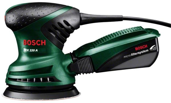 Шліфмашина ексцентрикова Bosch PEX 220 A 200Вт 125мм 24000об/хв 1.2кг