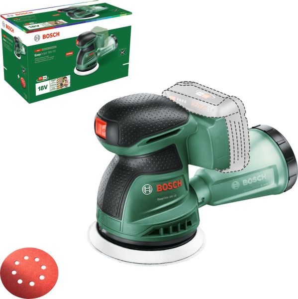 Шліфмашина ексцентрикова акумуляторна Bosch EasyOrbit 18V-10 18В 125мм орбіта 2мм 0.9кг без АКБ та ЗП