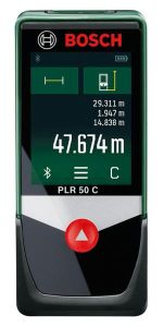 Далекомір лазерний Bosch PLR 50 C, 0.05–50м, &#177;2.0мм, Bluetooth