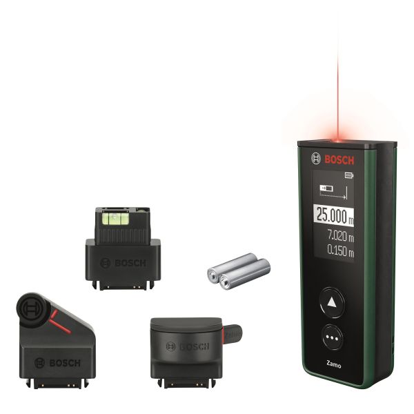 Далекомір лазерний Bosch Zamo, 0.15-20м, +/-3мм, 0.85кг