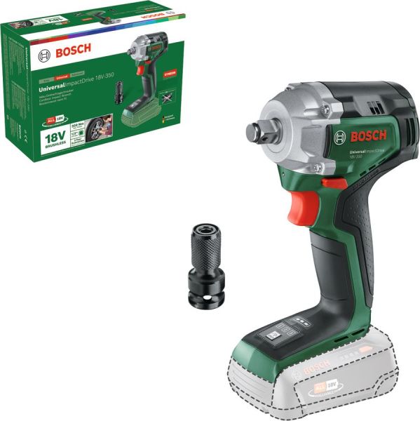 Гайковерт ударний Bosch UniversalImpactDrive 18V-350 18В 2x2А*год до 3400об/хв 85/200/350Нм квадрат 1/2" 1.1кг