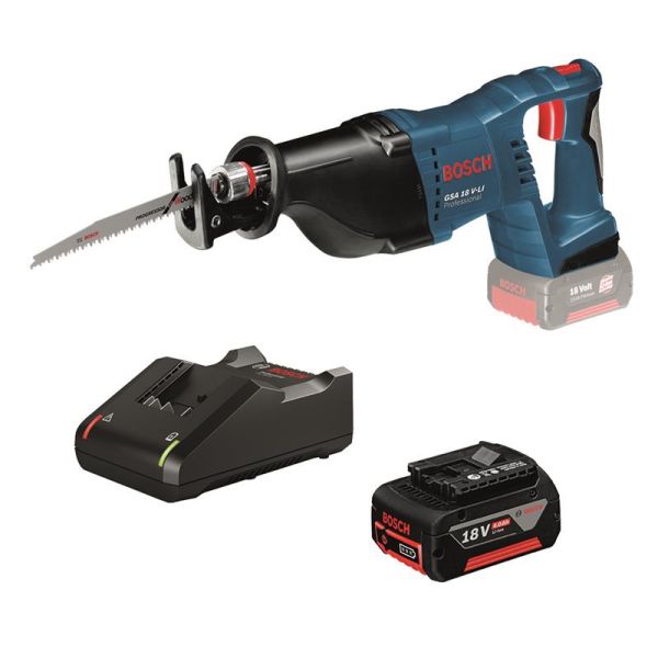 Пила шабельна акумуляторна Bosch Professional GKS 18 V-LI 18В 1х4А*год пропил 250мм хід 24мм 4.8кг