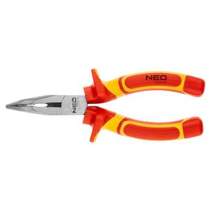 Плоскогубці вигнуті Neo Tools, діелектричні, для робіт під напругою 1000В, 160мм, CrV