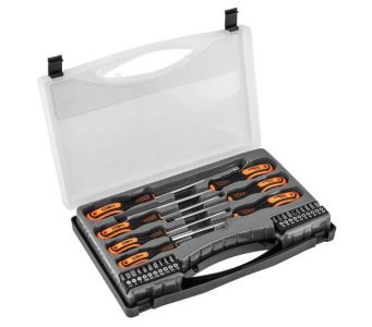 Викрутки Neo Tools набір 27шт, 20 біт, SL,PH,Torx,H, сталь CrV, кейс