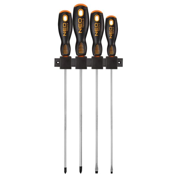 Викрутки Neo Tools набір 4шт, SL,PH, 250мм, сталь S2