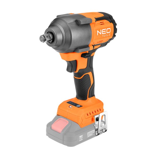 Гайковерт ударний Neo Tools Energy+ 18В безщітковий 2400об/хв 850Нм 1/2&quot; 3 швидкості 1.8кг без АКБ та ЗП