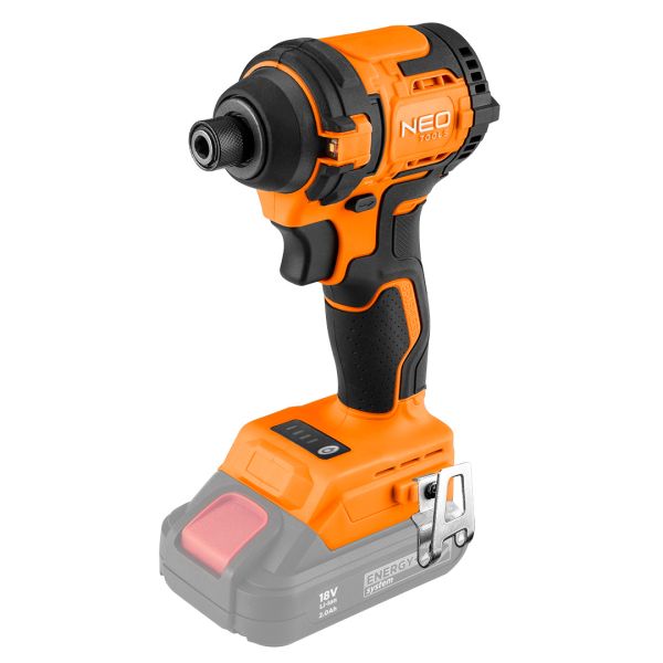Гайковерт ударний Neo Tools Energy+ 18В безщітковий 3600об/хв 300Нм 1/4" 4 швидкості 0.85кг без АКБ та ЗП