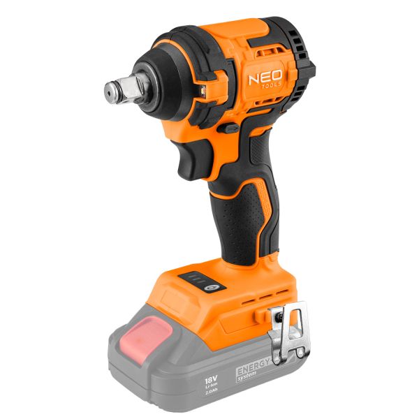 Гайковерт ударний Neo Tools Energy+ 18В безщітковий 2500об/хв 350Нм 1/2&quot; 3 швидкості 1.1кг без АКБ та ЗП