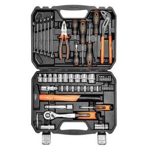 Набір інструментів Neo Tools, 1/2&quot;, 1/4&quot;, 56шт, універсальний, CrV