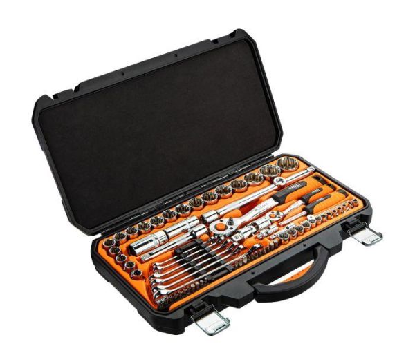 Набір інструментів Neo Tools, 1/2", 1/4", 71шт, CrV