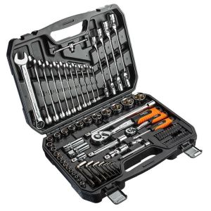 Набір інструментів Neo Tools, 1/2&quot;, 1/4&quot;, 77шт, CrV