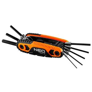 Ключі шестигранні Neo Tools, набір 8шт, 121мм, 1.5-8мм, складаються в корпус