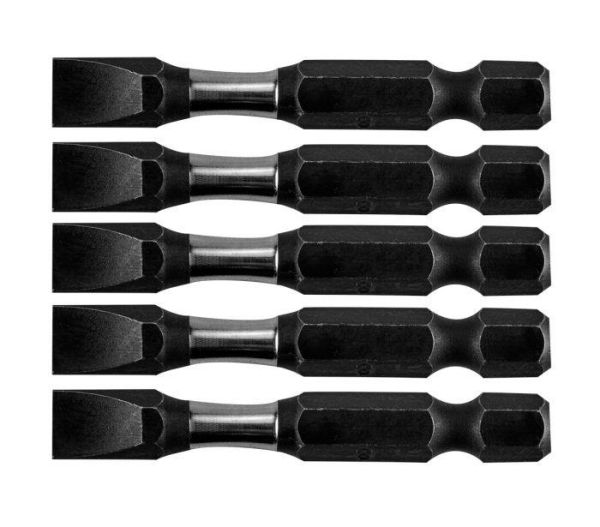 Біти Neo Tools, набір 5шт, 1/4", ударні, SL8х50мм, сталь S2