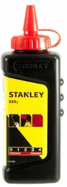 Порошок крейдяний розмічальний Stanley, не змивається, 225г, червоний
