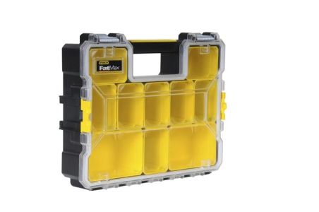 Органайзер Stanley FatMax Deep Pro Metal Latch, 10 контейнерів, 11.6х44.6x35.7см, пластик