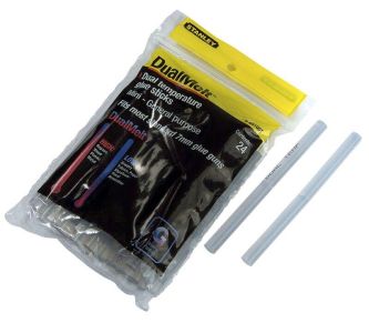 Стрижні клейові Stanley DualTemp, 7х100мм, 24шт, прозорий