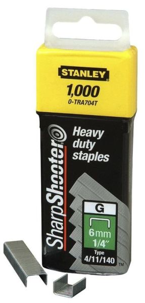 Скоби Stanley Light Duty, тип G, 6мм, 1000шт